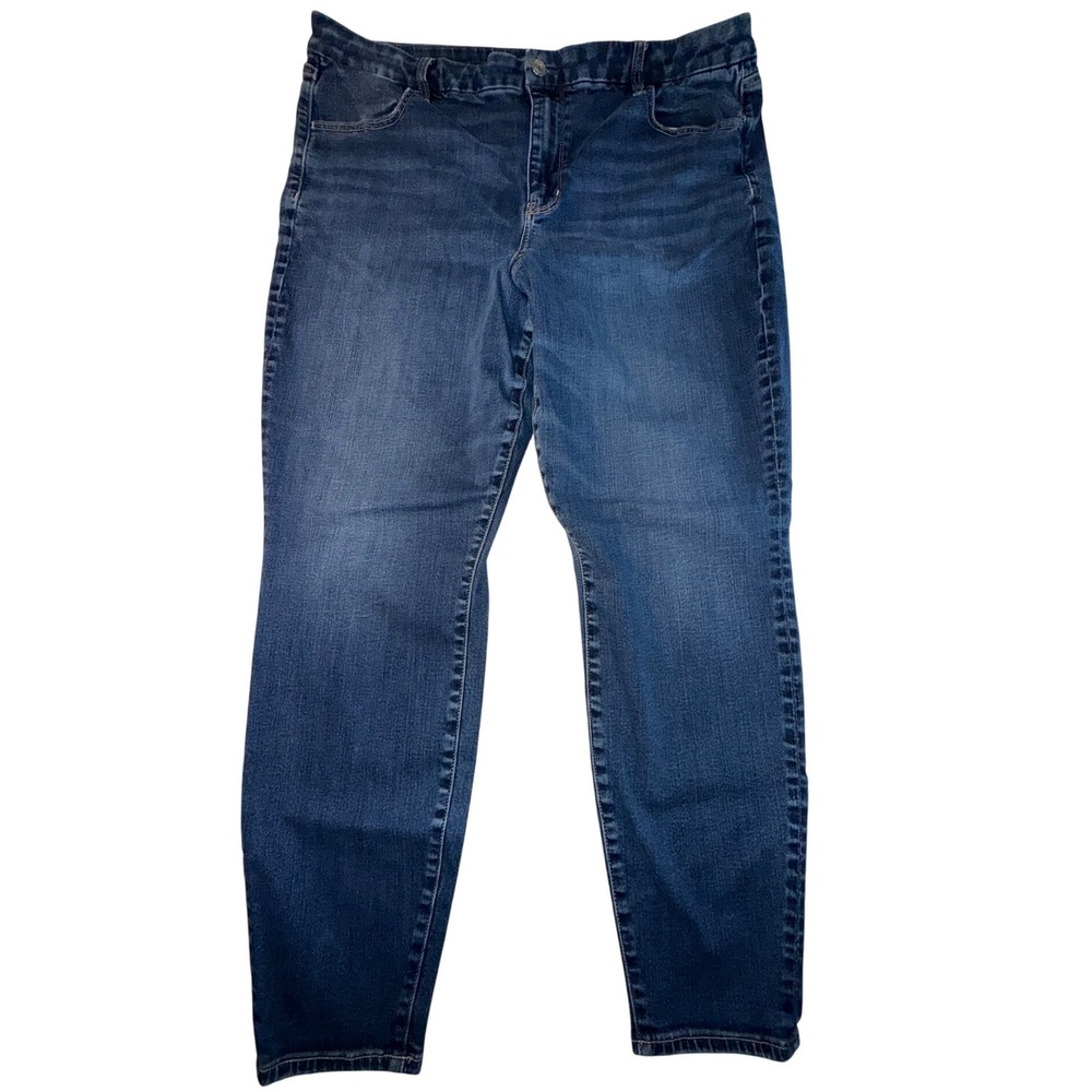 American Eagle Curvy Super High-Rise Jeggings Womens 20 Blue Denim Stretch Pants